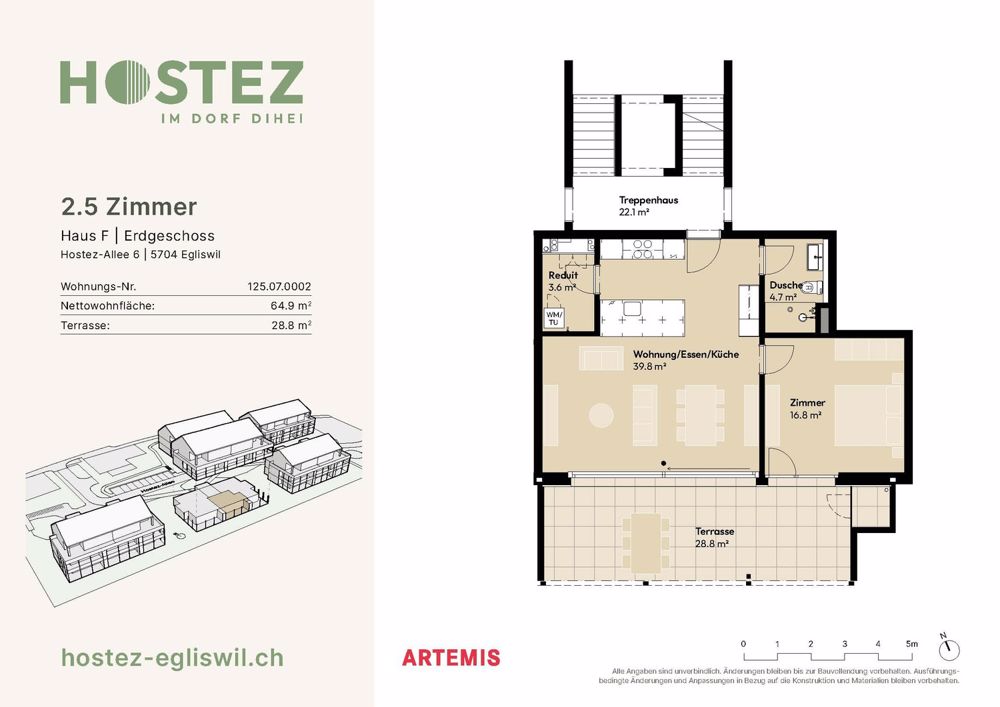 Erstvermietung Überbauung Hostez - im Dorf dihei - Bild 8