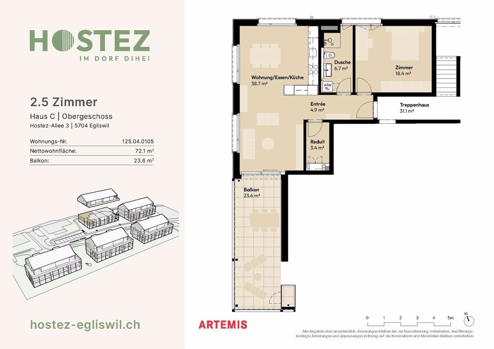Erstvermietung Überbauung Hostez - im Dorf dihei - Bild 9