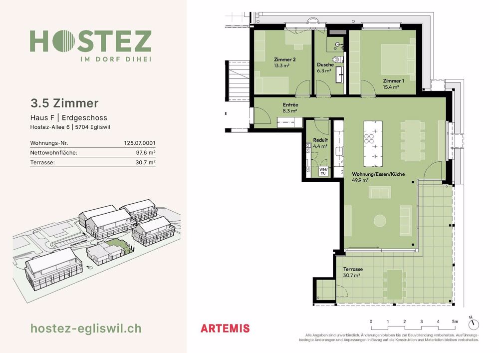 Erstvermietung Überbauung Hostez - im Dorf dihei - Bild 8