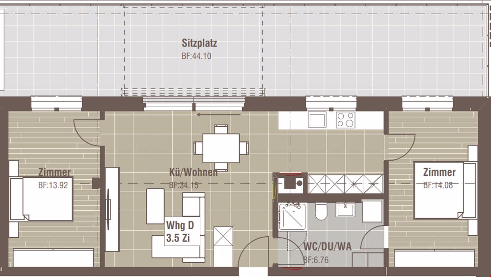 3.5-Zi-Attikawohnung (Neubau 2024) - Bild 5