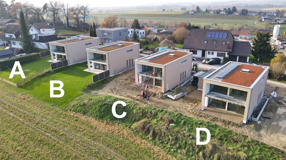 Dernière villa de 5 pces à louer à Domdidier / FR (villa D) - Vue extérieure