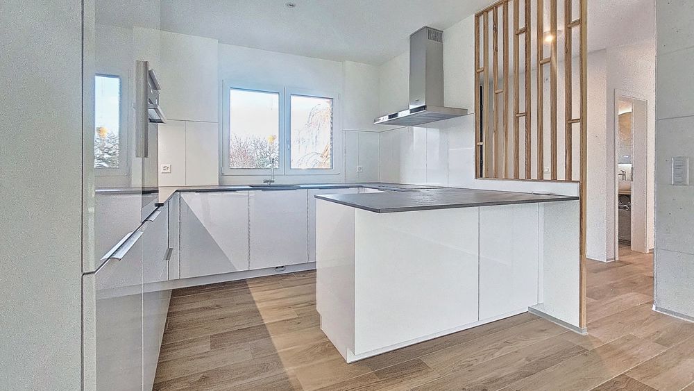 Dernière villa de 5 pces à louer à Domdidier / FR (villa D) - Cuisine - rez
