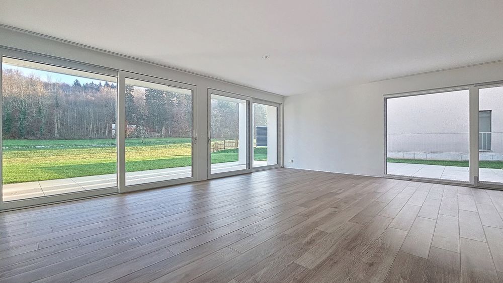 Dernière villa de 5 pces à louer à Domdidier / FR (villa D) - Séjour / salle à manger - rez
