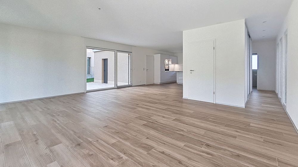 Dernière villa de 5 pces à louer à Domdidier / FR (villa D) - Séjour / salle à manger - rez