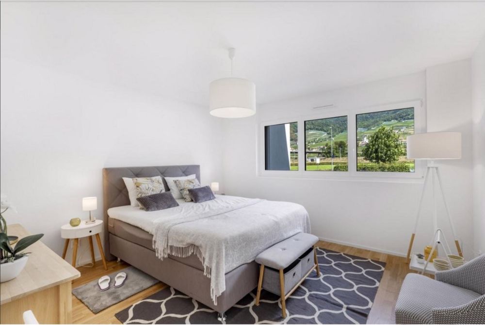 Splendide logement à proximité du centre-ville d'Aigle ! - Chambre_a_coucher.PNG