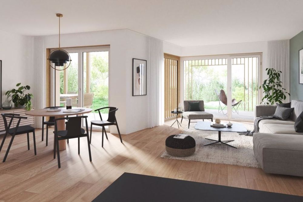 Wohnung | 8181, Höri - Heller, eleganter Wohnbereich mit sonnigem Sitzplatz