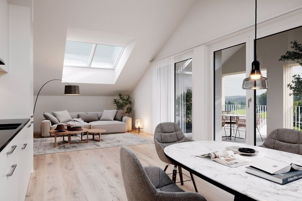 Erstvermietung - hochwertige Dachwohnung mit Loggia und Balkon - Bild 1