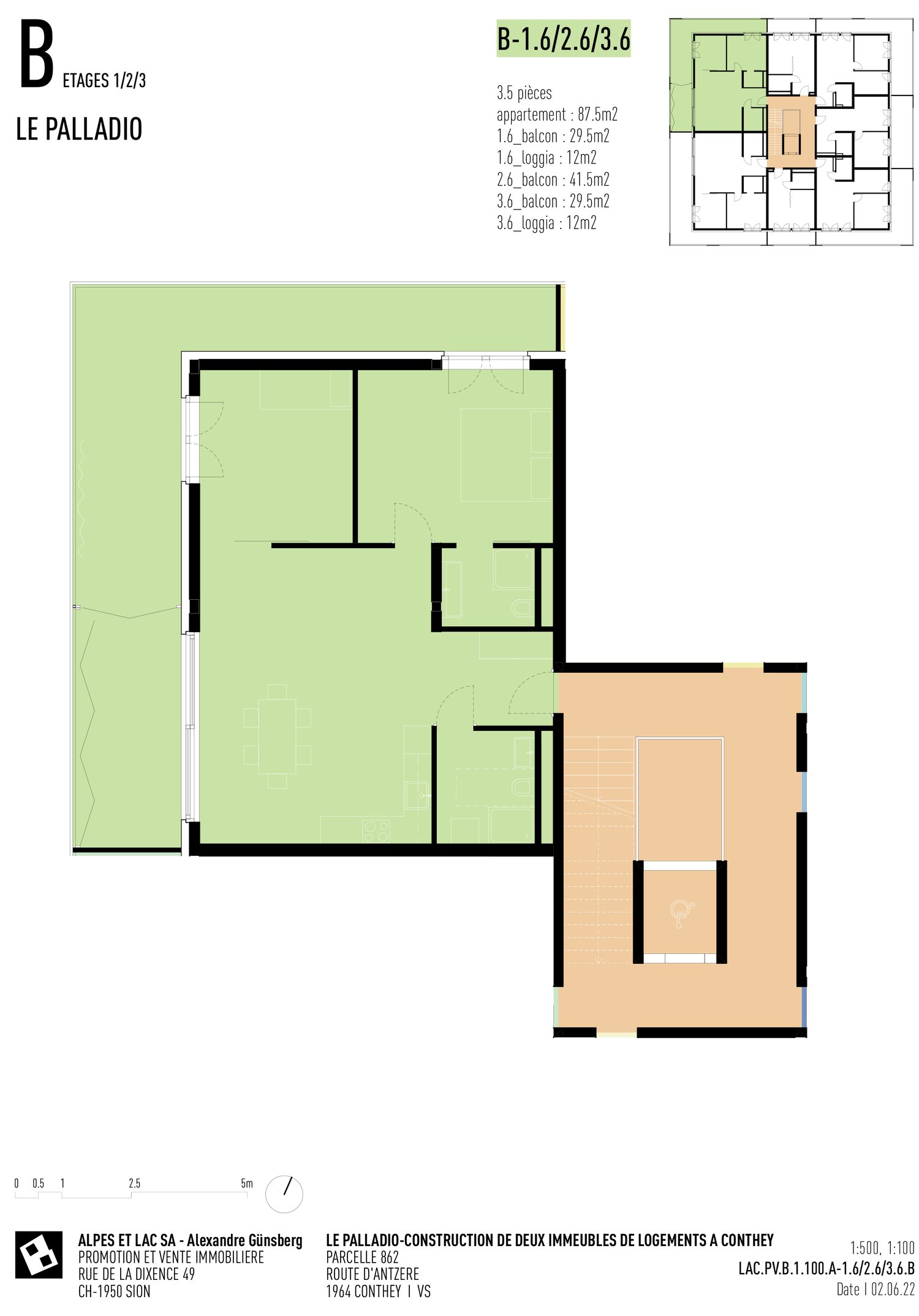 Appartement moderne de 3.5 pièces avec balcon et belle vue à Conthey - Bild 5
