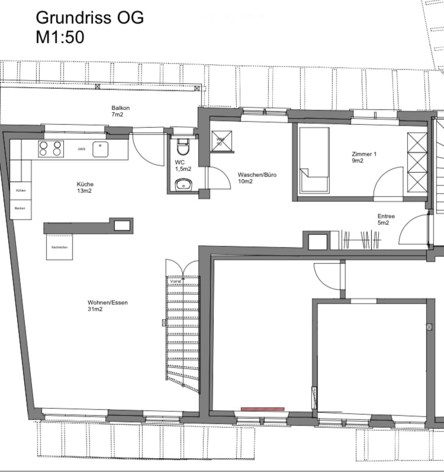 4.5 Zimmer-Wohnung in historischem Riegelhaus - Bild 4