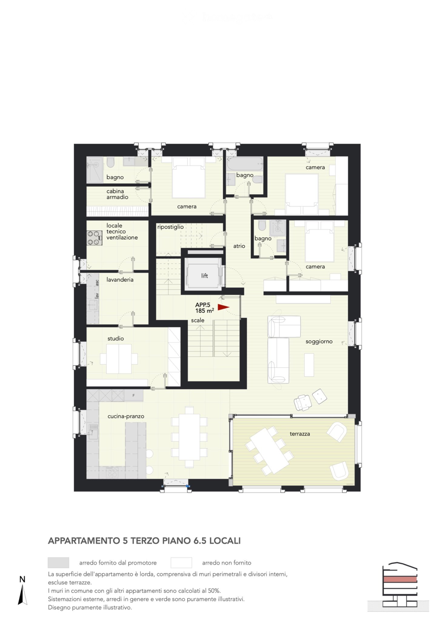 Nuovo appartamento vista castelli - Bild 2