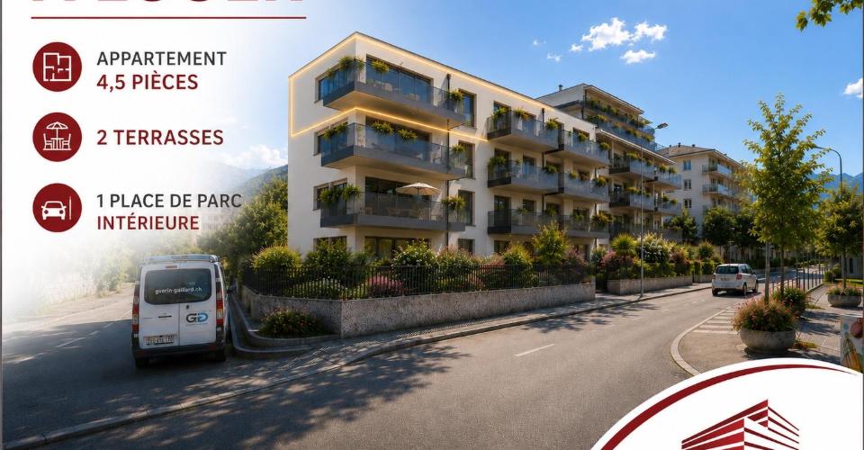 Attique neuf | Deux terrasses | Centre La Tour-de-Peilz - Appartement 4.5 pièces - image - 1