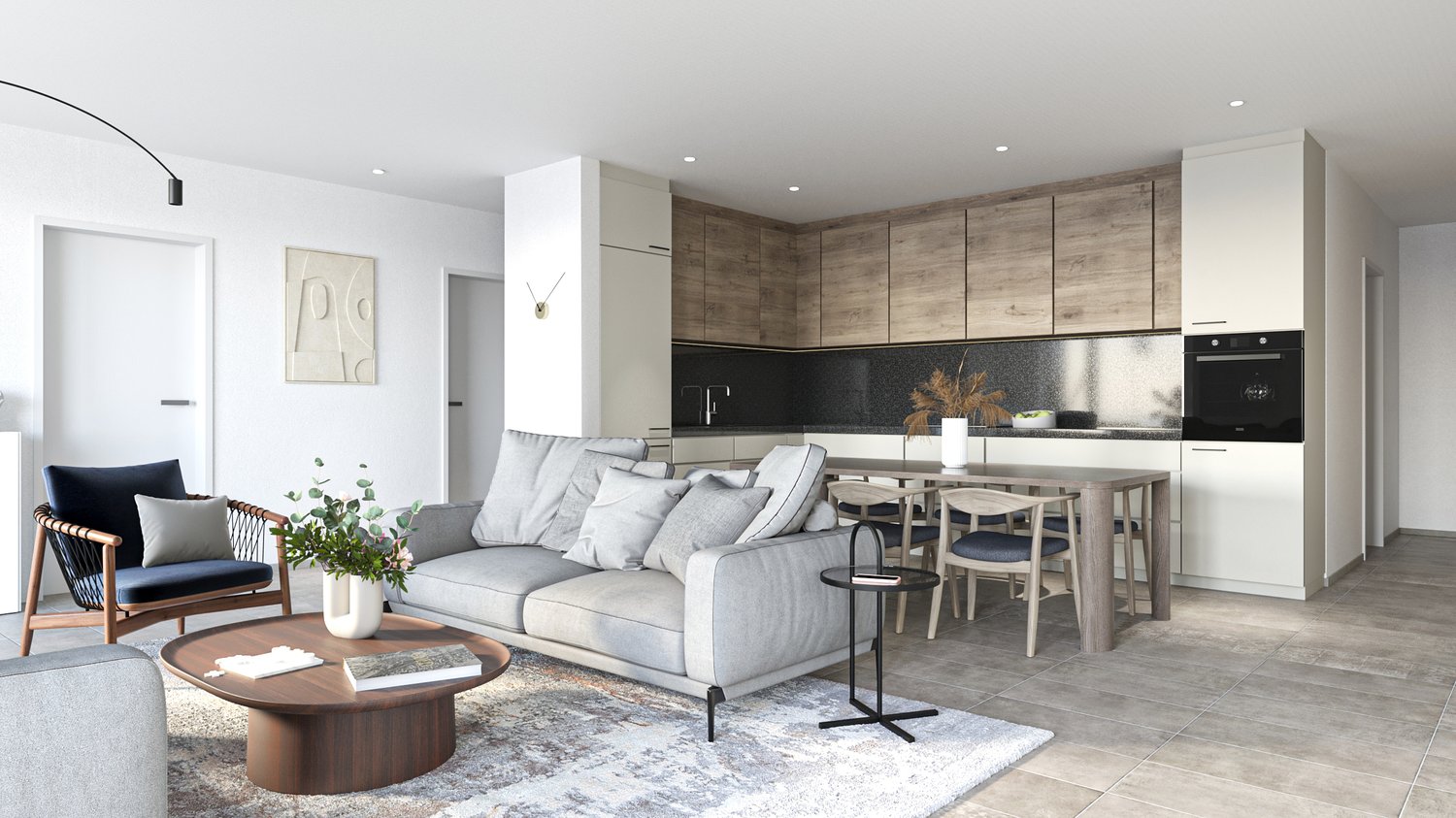 Moderne 1.5-Zimmer-Wohnung in ruhiger Lage Bettwiesen - Bild 1