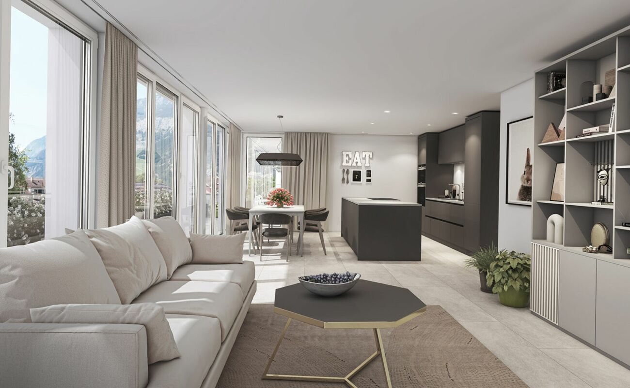 Neubau/Erstbezug: Hochwertige 3.5 Zimmer-Gartenwohnung mit grosszügigem Sitzplatz und Wintergarten - Bild 2