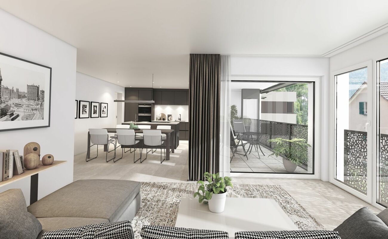 Neubau/Erstbezug: Hochwertige 3.5 Zimmer-Gartenwohnung mit grosszügigem Sitzplatz und Wintergarten - Bild 3