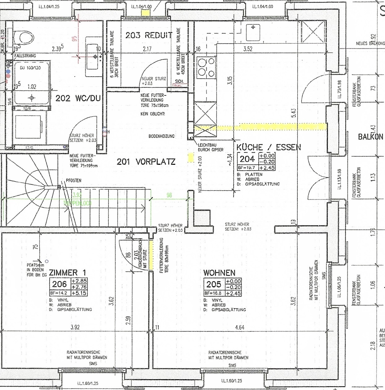 5.5 Zi. Maisonette Wohnung mit Balkon/Sitzplatz - Erstbezug - Bild 11