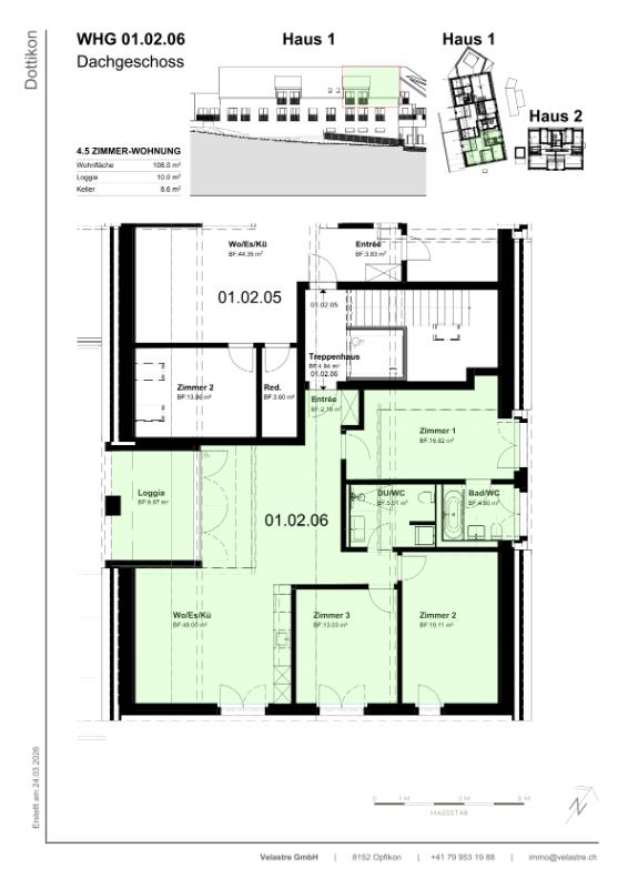 4.5 Zimmer Dachwohnung - Bild 5