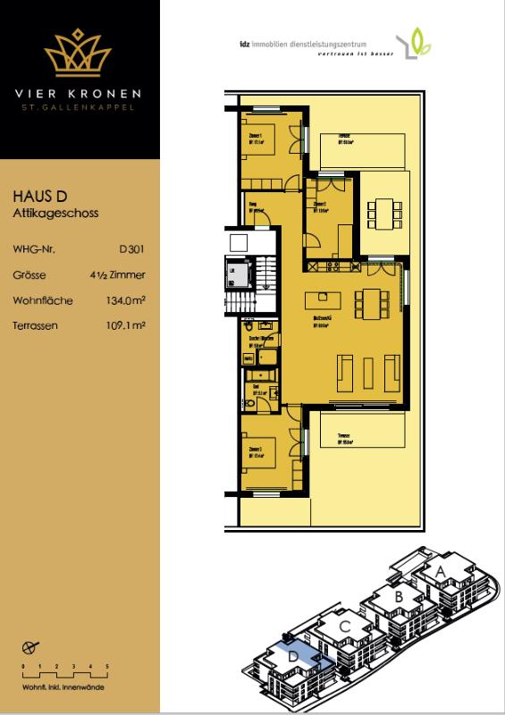 4.5 Zimmer Attikawohnung - Bild 5
