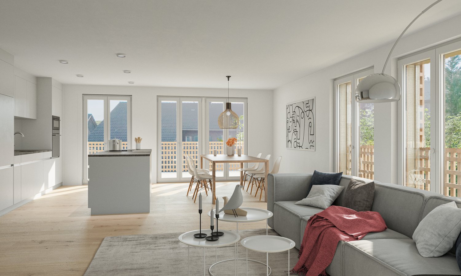 4.5-Zimmer-Neubauwohnung mit Balkon in Zweidlen - Bild 5