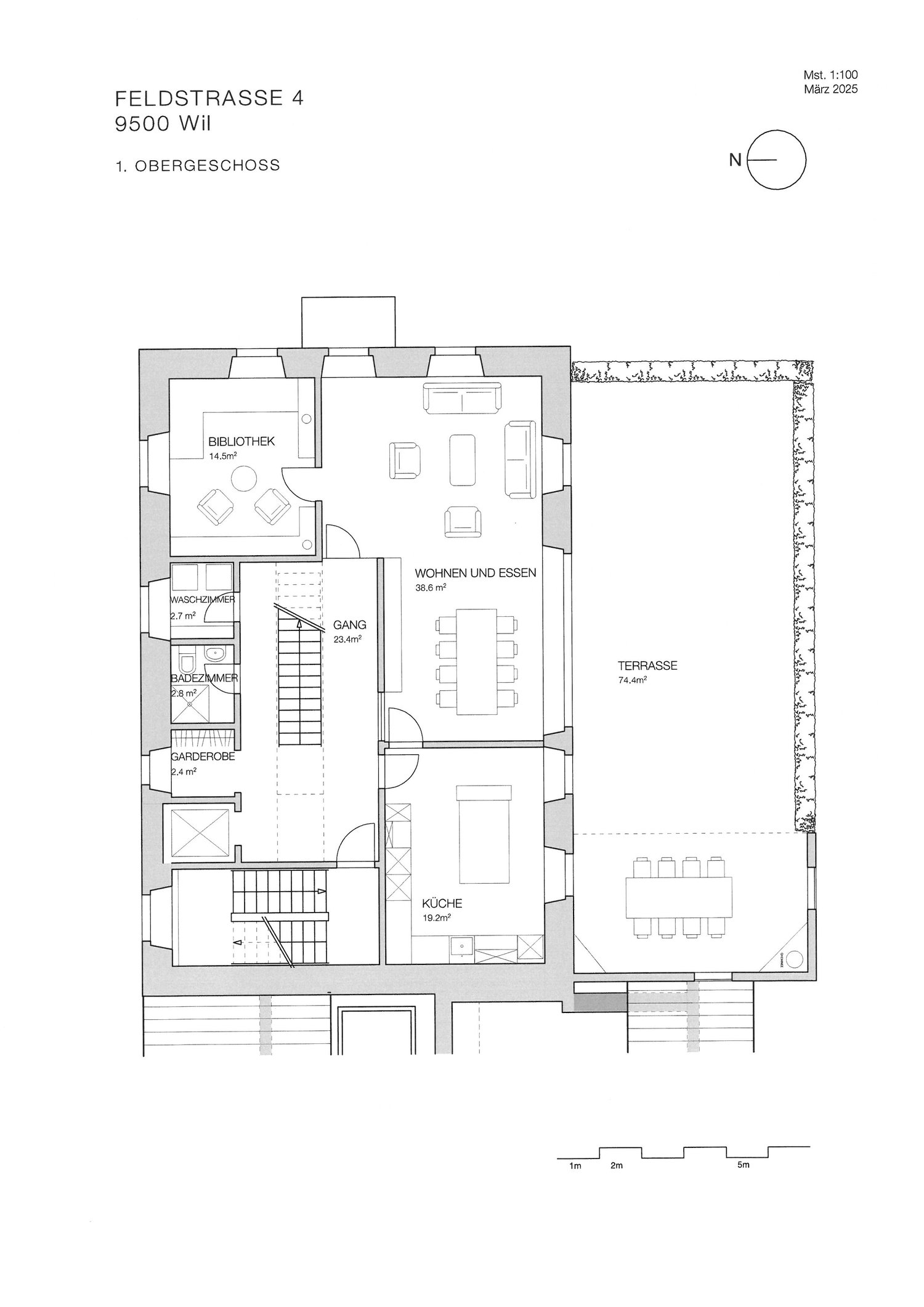 Wohnen wie im Einfamilienhaus auf zwei Ebenen und grosser Terrasse - Bild 13