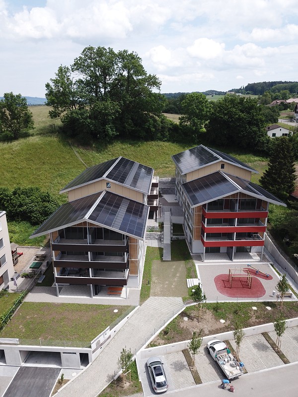 grosszügige Dachwohnung,  "Zentrum Tobel" - Aussenansicht Überbauung Käsereistrasse 2a + 2b