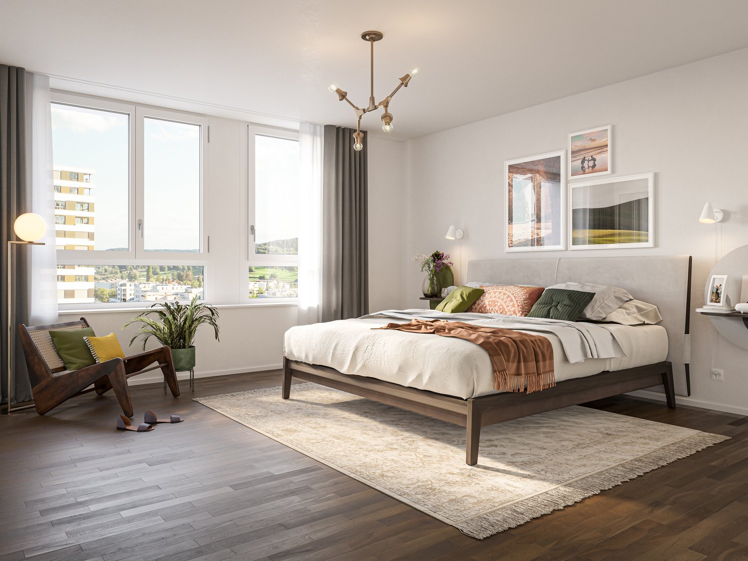 Tivoli Garten in Spreitenbach - Viel mehr als gewohnt - Visualisierung Nero Schlafbereich