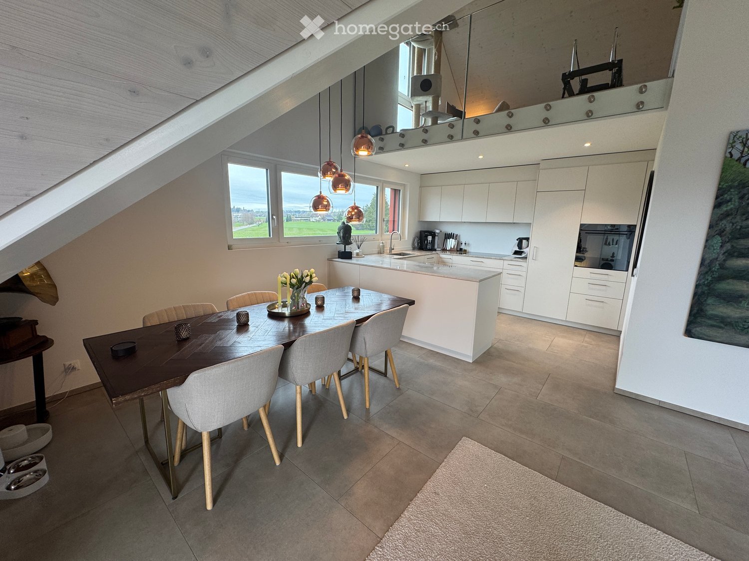 Moderne 5.5-Zimmer-Duplex-Wohnung in Bubikon mit Bergblick - Bild 7