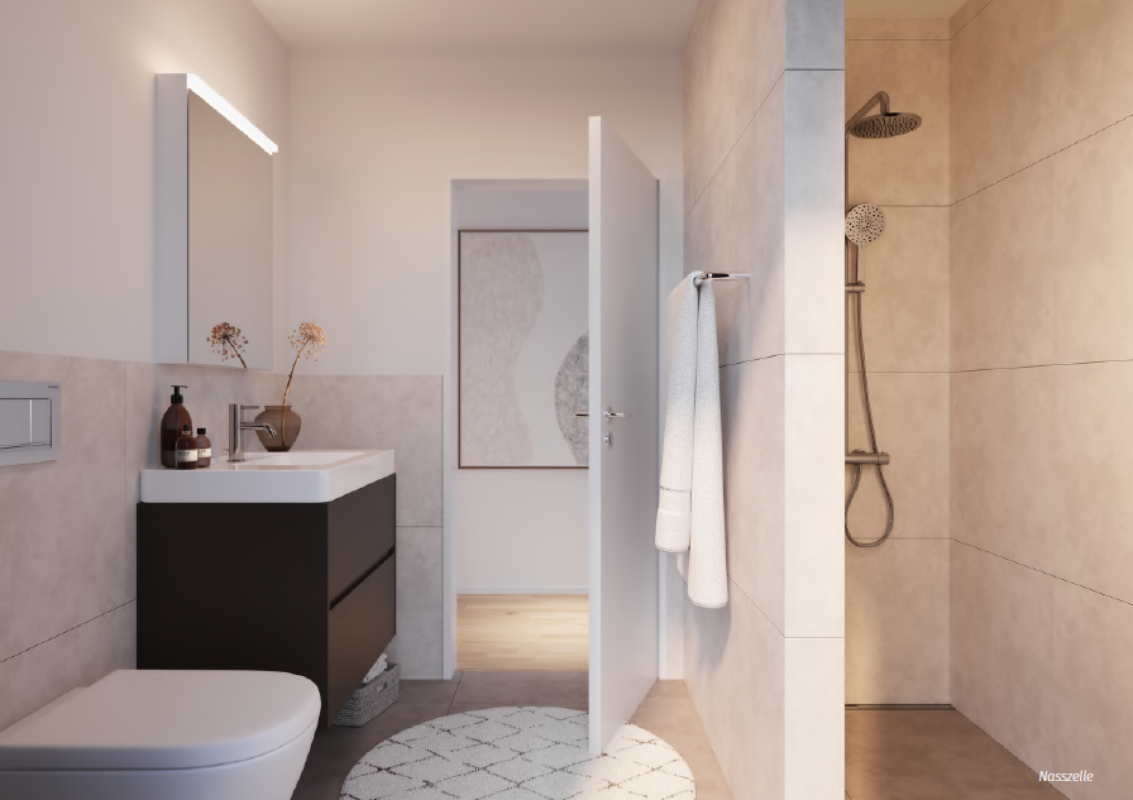 Einzigartige 4.5 Zimmer Gartenwohnung - Visualisierung Innenausbau