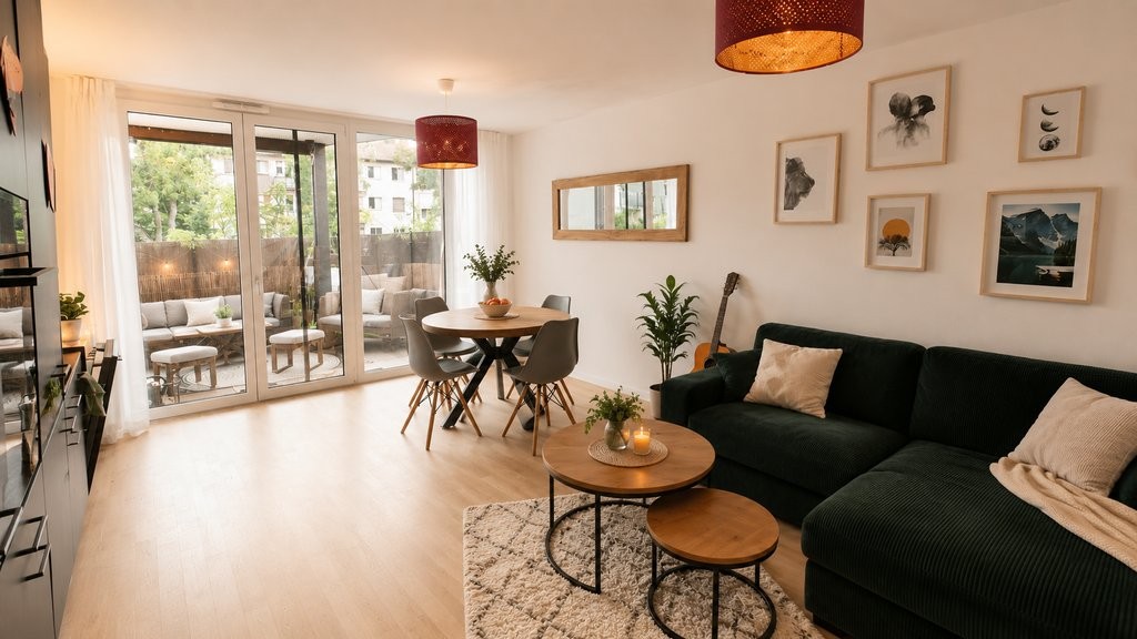 Ihr neues Zuhause in Zürich-Wollishofen. Modern & hochwertig - Wohnzimmer