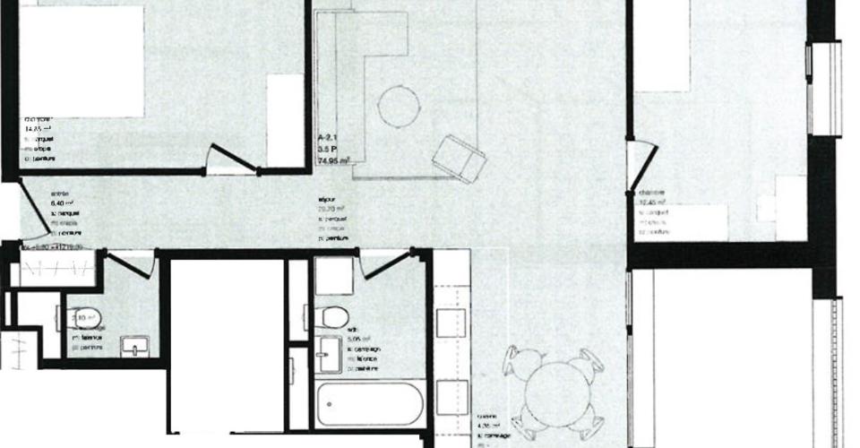 Location à l'année: appartement neuf au coeur du village de Montana - Appartement 3.5 pièces - image - 1