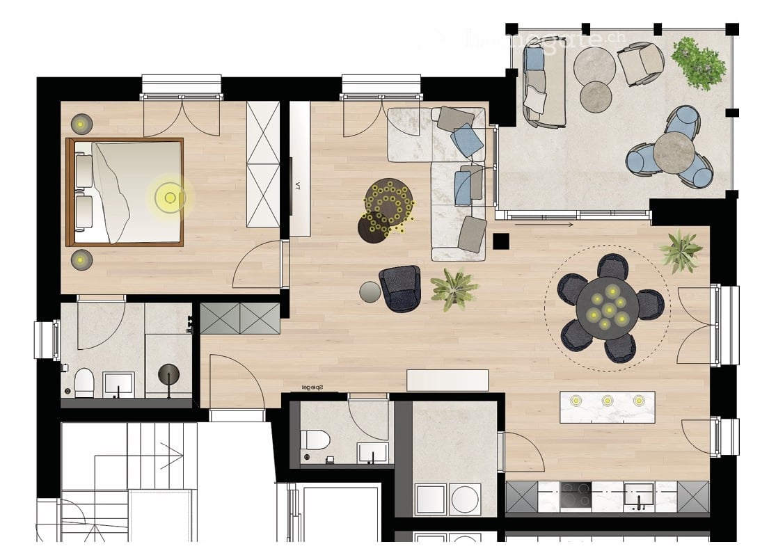 Moderne 2.5-Zimmer-Wohnung im Zentrum von Sarnen - Bild 3