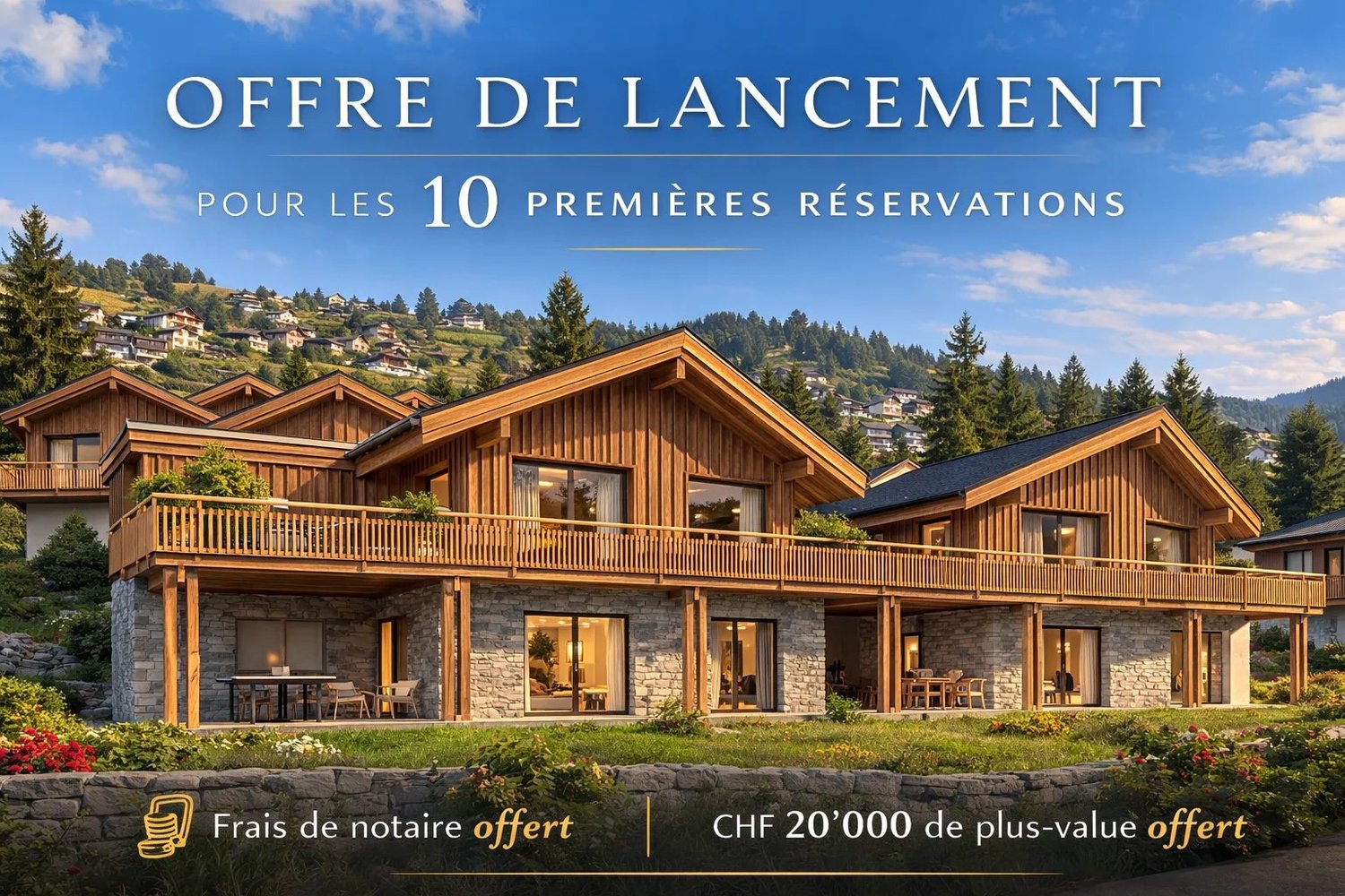 Chalets im modernen Stil in Mollens Promotion Les Martelles - Bild 11