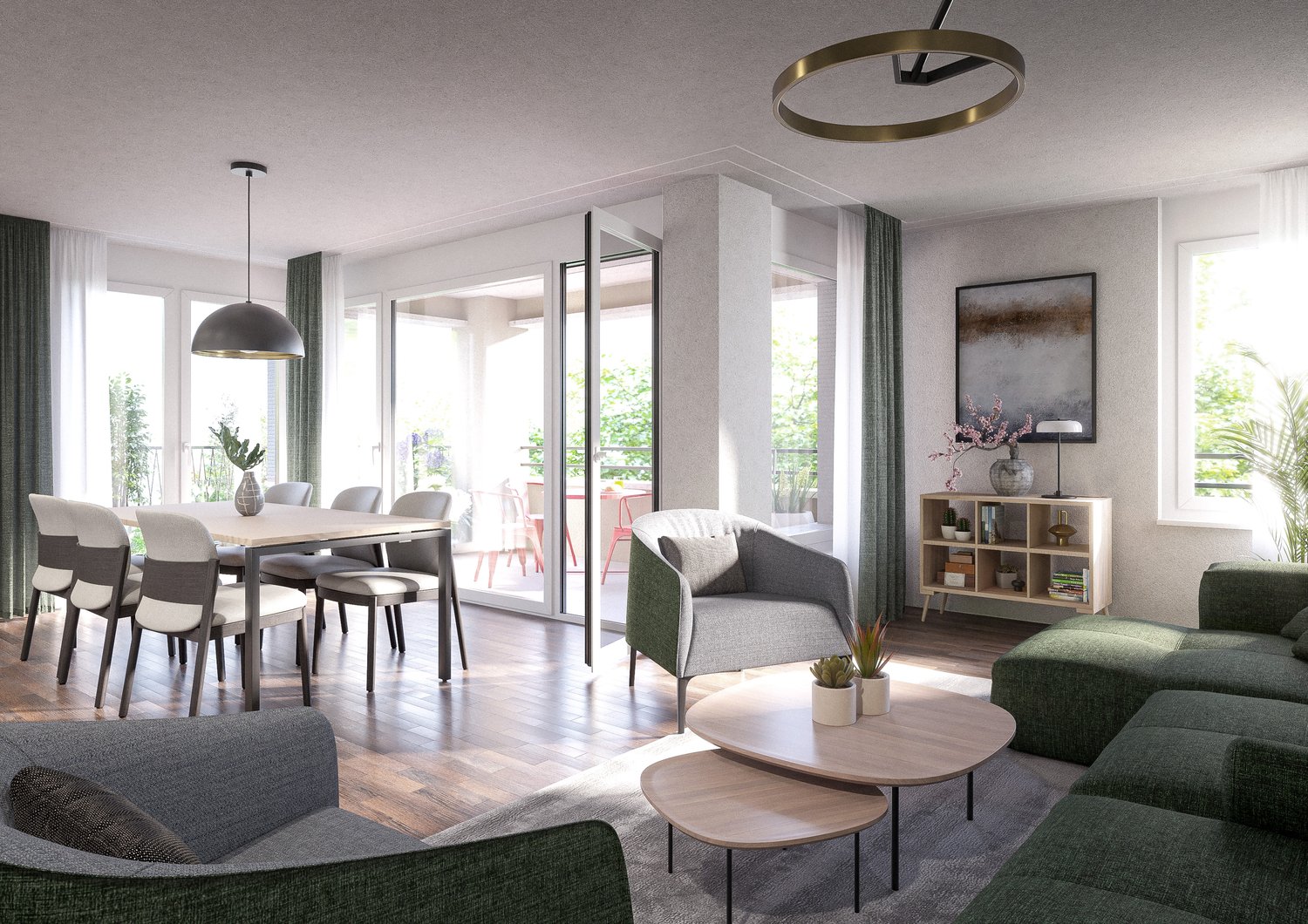 Hochwertige Neubauwohnung im Erdgeschoss mit zusätzlichem Studio für flexible Nutzung - Bild 1