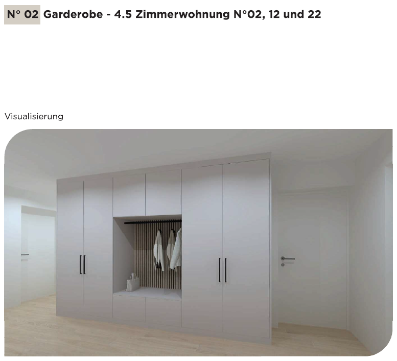 Neubau-Wohntraum im Eigentumsstandard in parkähnlicher Umgebung - Garderobe