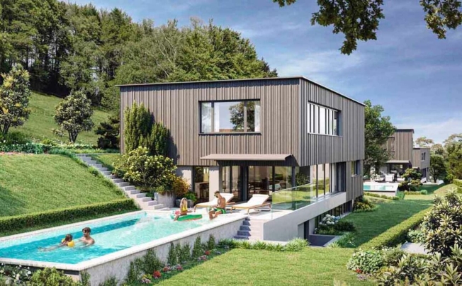 Traumhafte Fernsicht auf Alpstein mit Säntis und Churfirsten - 5.5-Zi.-Terrassenhaus - Bild 3