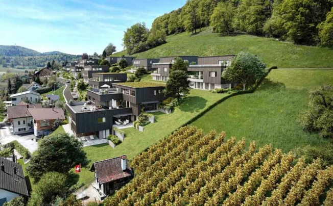 Traumhafte Fernsicht auf Alpstein mit Säntis und Churfirsten - 5.5-Zi.-Terrassenhaus - Bild 4