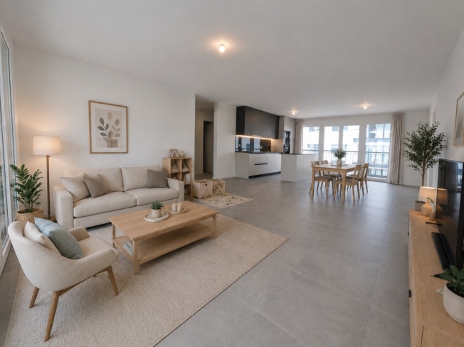 neue 4,5-Zimmer-Wohnung im 2. Stock in Farvagny - Bild 1