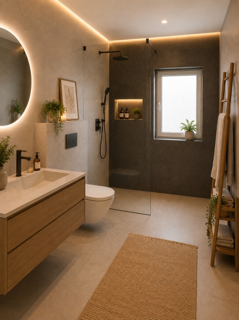 Wunderschönes NEUES 3.5-Zimmer-Apartment (89 m2) in einem kleinen exklusiven Gebäude (Erdgeschoss + Garten). - Bild 5