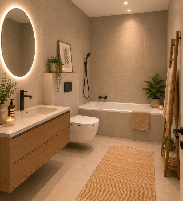 Wunderschönes NEUES 3.5-Zimmer-Apartment (89 m2) in einem kleinen exklusiven Gebäude (Erdgeschoss + Garten). - Bild 6