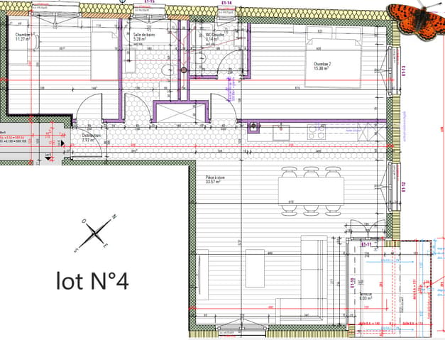 3 œ PIÈCES - Neuf proche toutes commodités - Plans