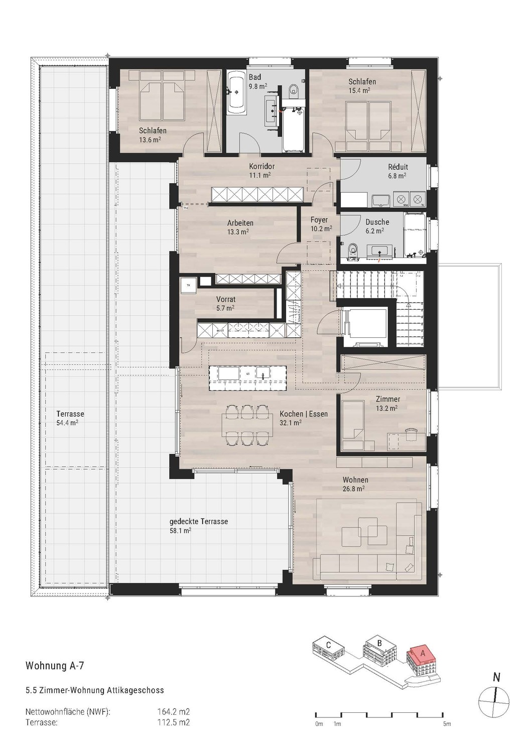 Erstvermietung TOP - Attikawohnung mit 112m2-Terrasse - Bild 1