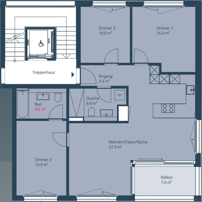 Top 4.5-Zimmer-Wohnung an ruhiger Lage - Sonniges Wohnen am Bach, "Bachmatte" - Bild 10