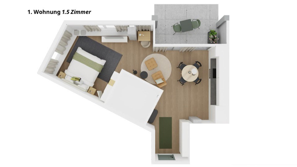 ERSTVERMIETUNG: Business Apartment im Pilatus Tower - Bild 3