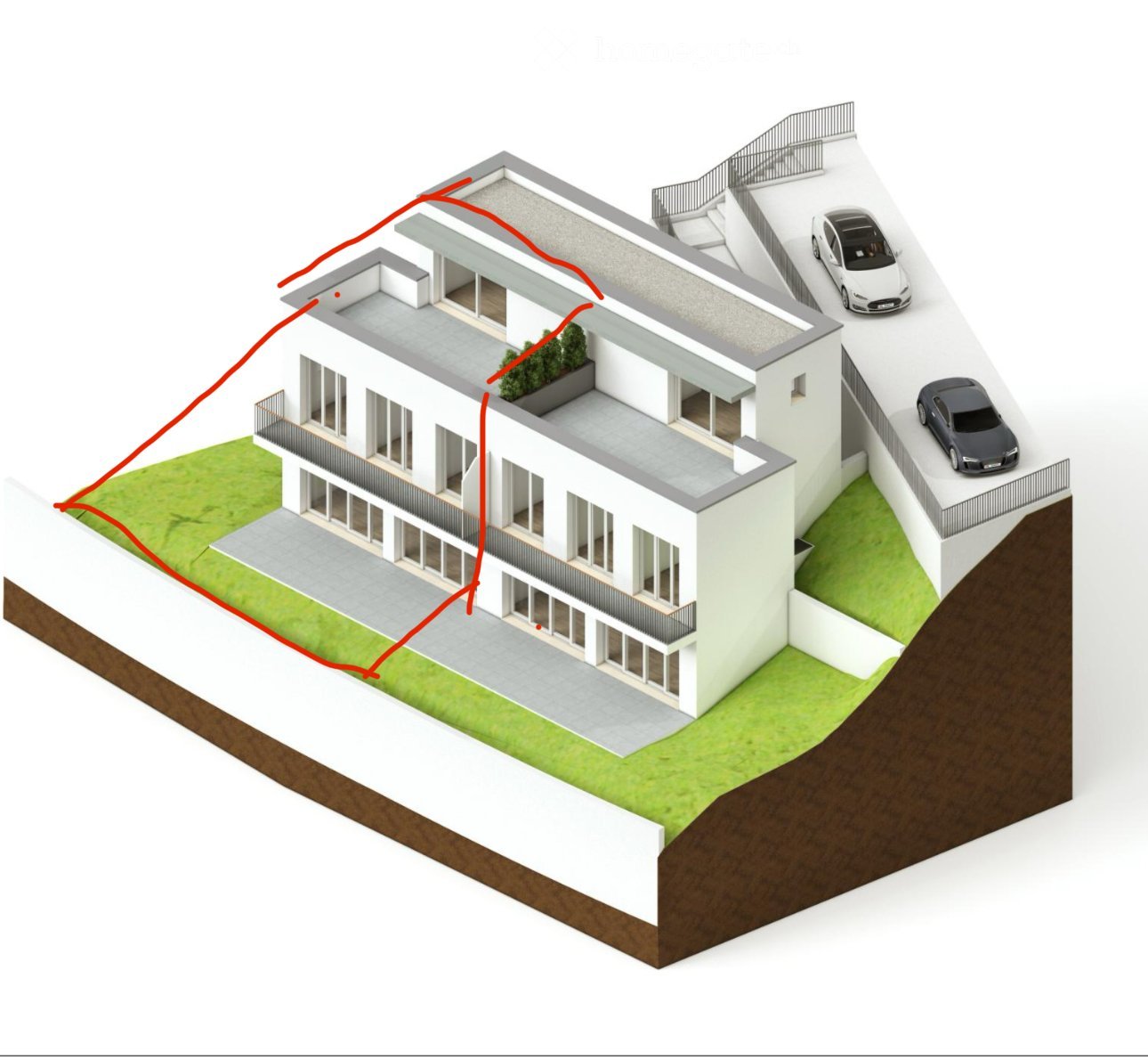 Moderne 5.5-Zimmer-Doppeleinfamilienhaushälfte Neubau 1. Bezug in Münchenstein - Bild 1