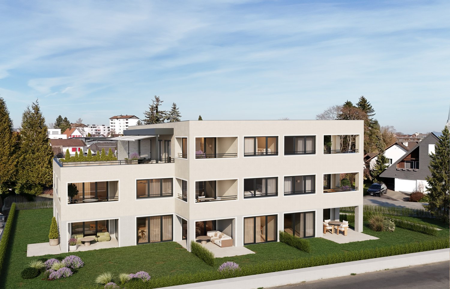 2.5 Zimmer-Attikawohnung mit gorsser Terrasse - Neubau - Bild 5