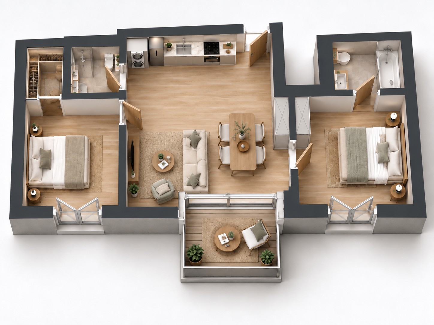 Atrium Montreux – 3,5 pièces neuf de standing avec balcon – première occupation - Bild 2