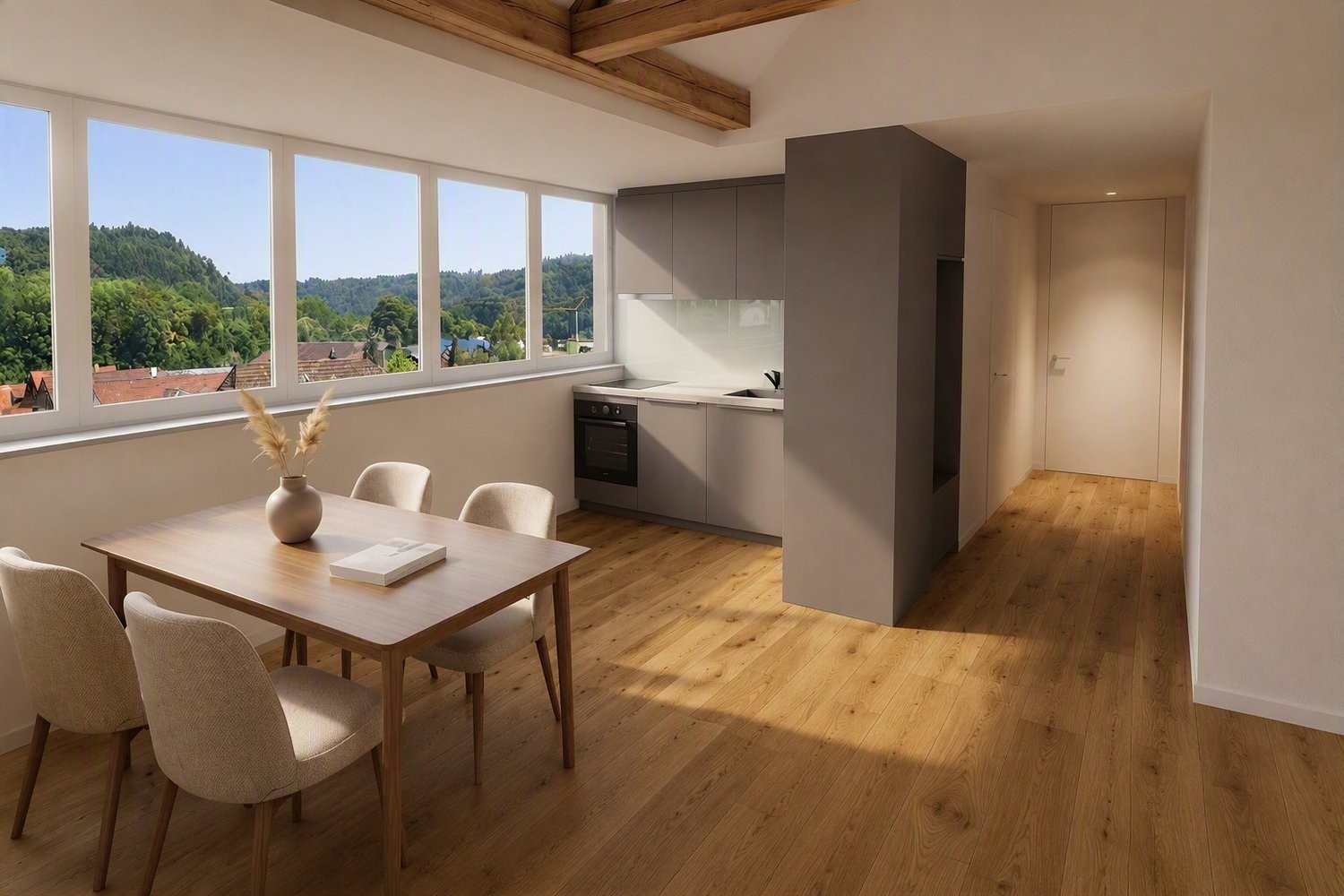 Neuausgebaute Dachwohnung - Wohnung D09-1009 Küche-Essen