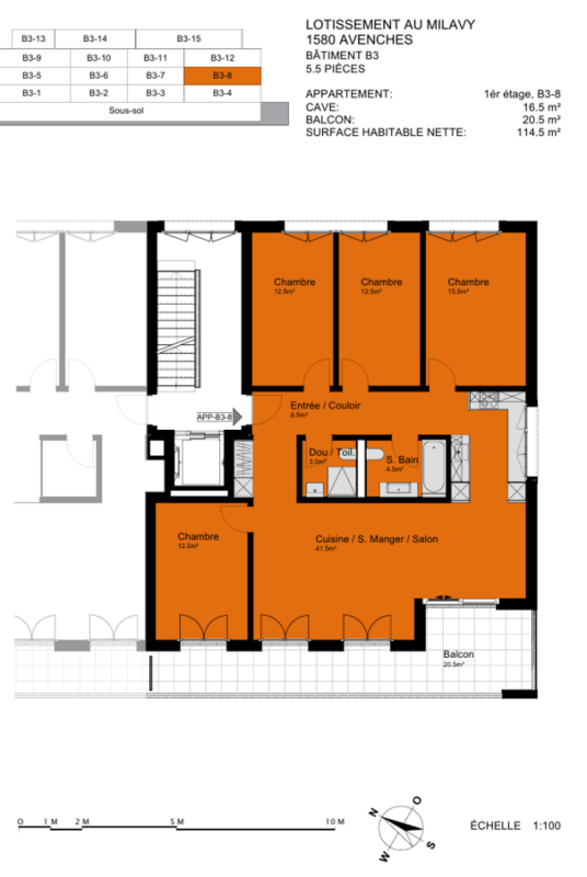 Moderne 5.5-Zimmerwohnung Au Milavy in Avenches - Bild 9