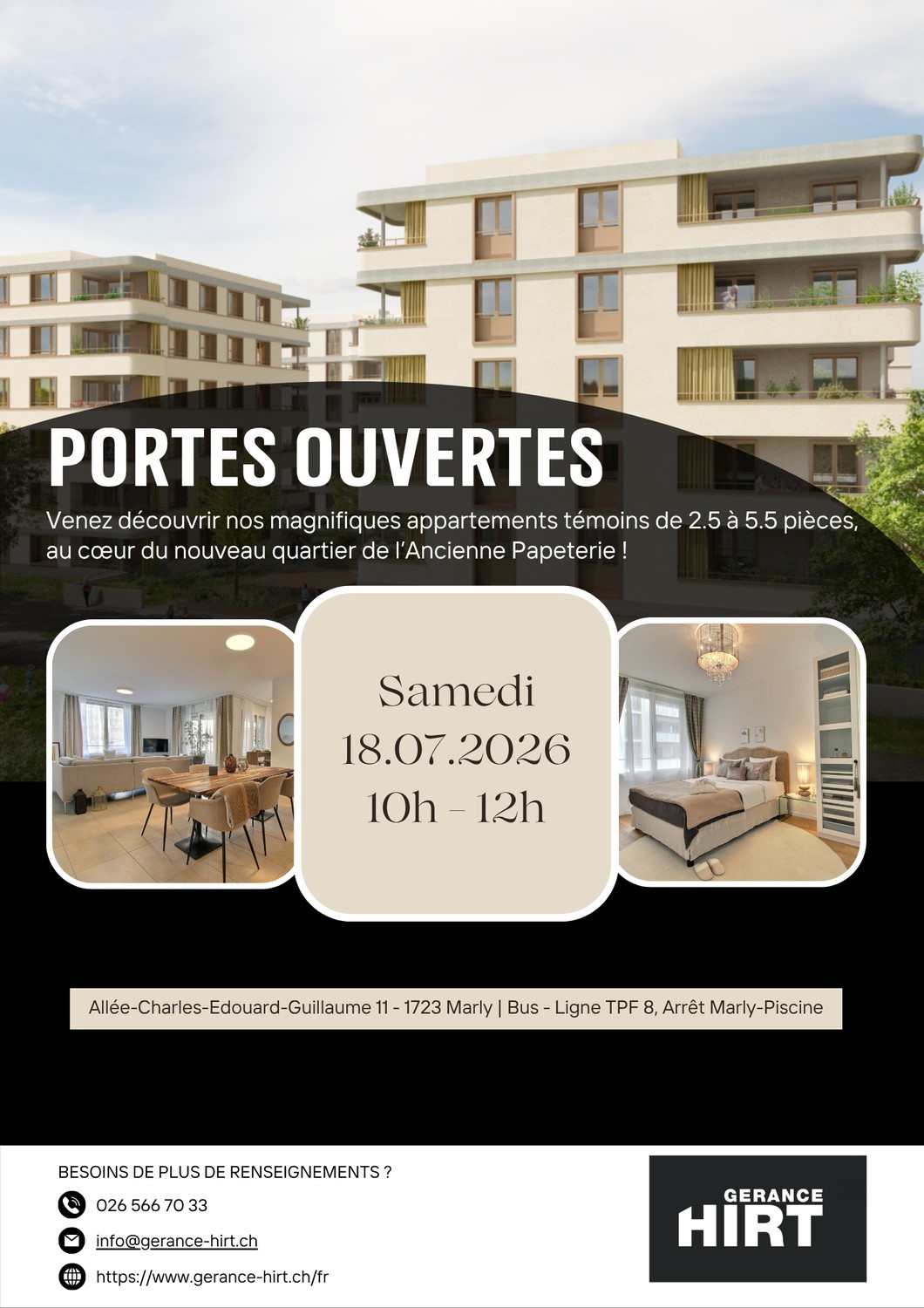 Splendide appartement de 4.5 pièces à louer à Marly ! - Bild 6