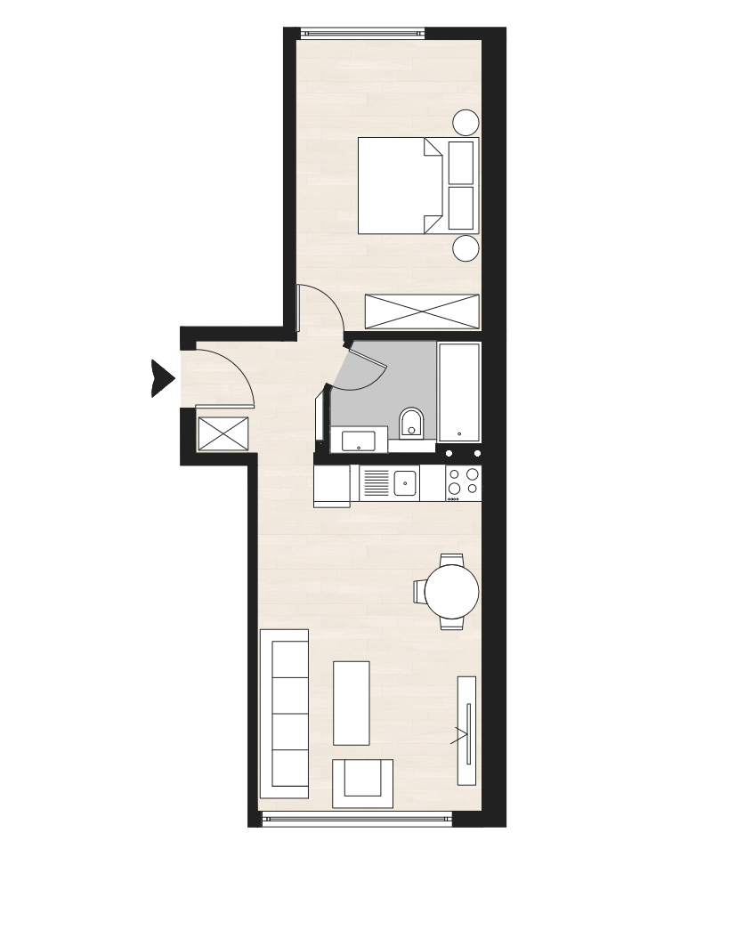 Modern möblierte 2.5-Zimmer-Wohnung in Zürich Wiedikon - Bild 12