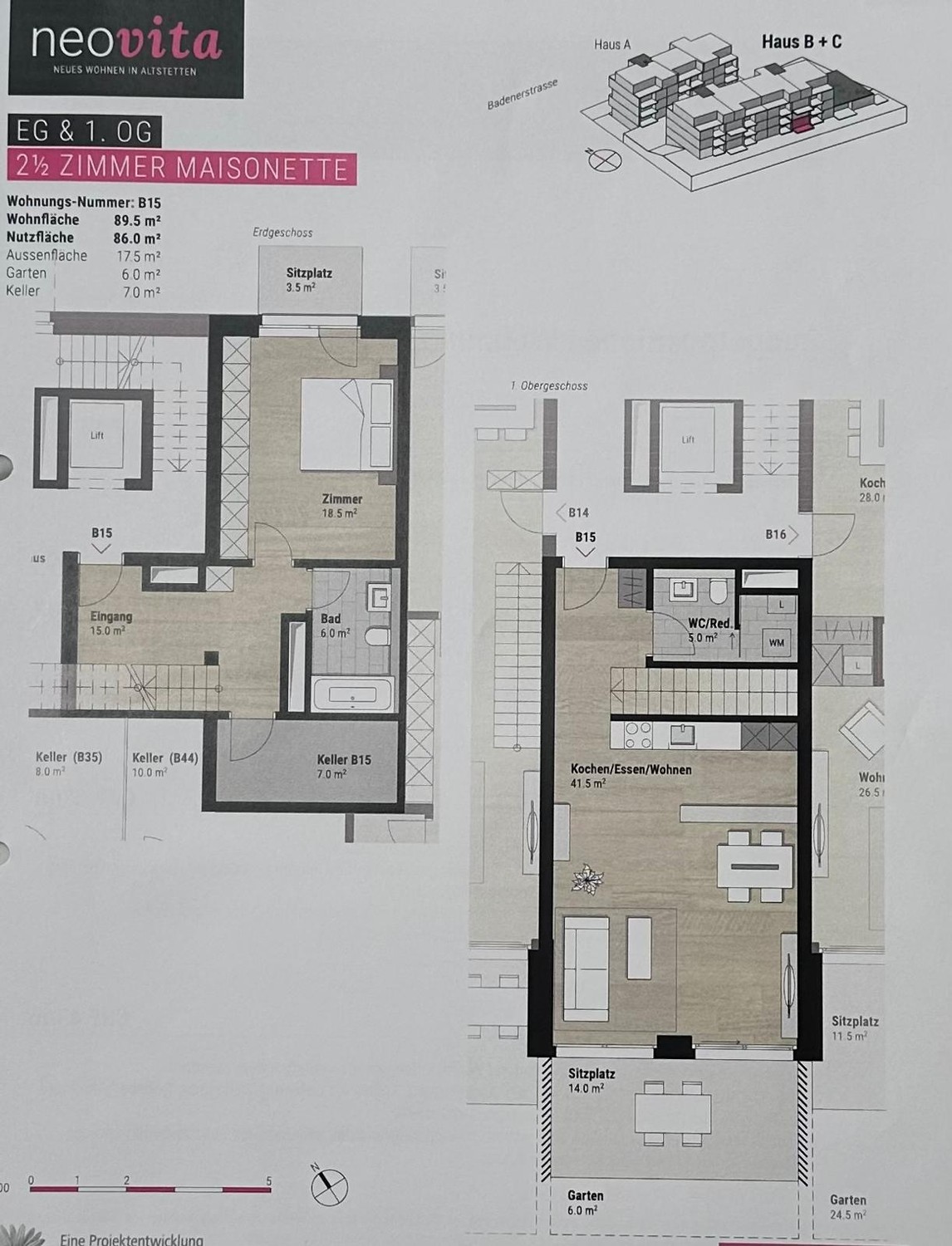 Exklusive 2.5-Zi.-Neubau-Maisonette mit 2 Terrassen & Garderobenzimmer in Zürich-Altstetten - Bild 11